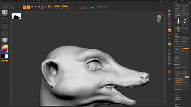 Zbrush 2020 - Adding Details/Retopology/Uv Master - Part 02