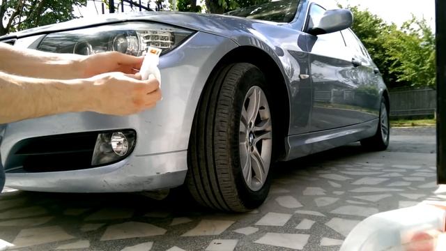 BMW e90 Quixx Scratch repair paste  Bumper job HOW TO PART 2