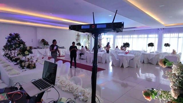 Lights and sound system setup at Woodland by SDSS vlog