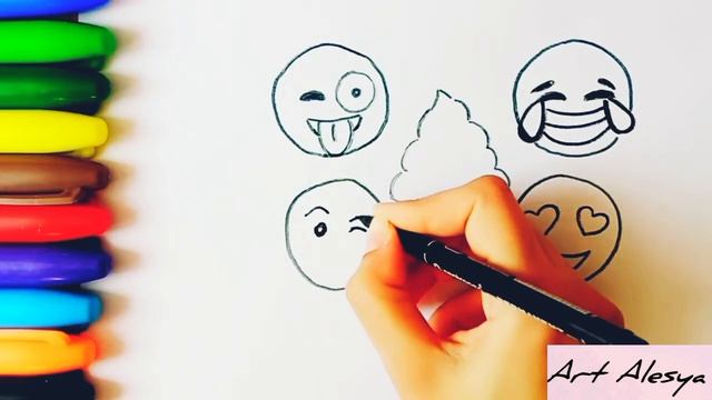 Рисую разные смайлики ☺️