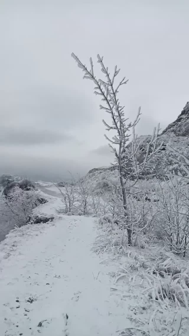 зима на склонах горы Змейки