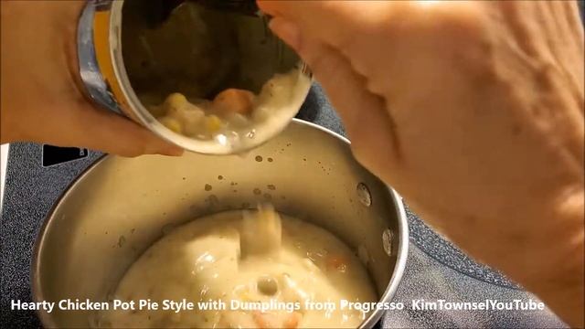 Hearty Chicken Pot Pie Style with Dumplings from Progresso | KimTownselYouTube