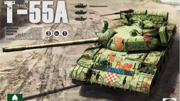 Распаковка Takom 1/35 2056 T-55A (3 in 1)