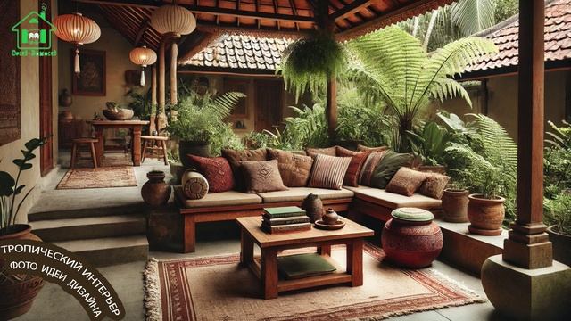 Тропический интерьер фото идеи для вдохновения 🌴🛋️🏝️ (18)