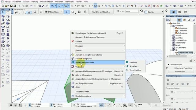 ArchiCad 16 Mini Tut   VOLTA A SPIGOLO with only morph
