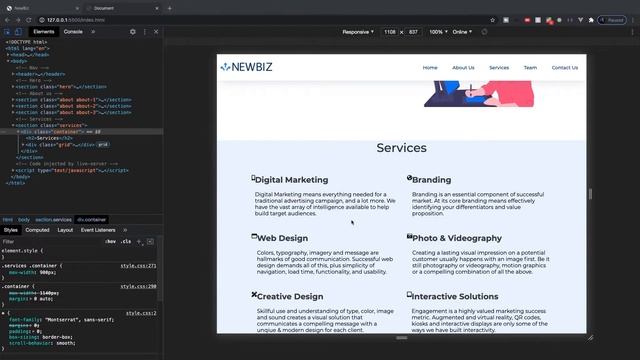 Service Cards with Hover Bouncing Effect | Build a Modern Responsive Website From Scratch - #4