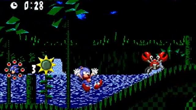 Sonic The Reborn (GEN) Gameplay on Sonic 1 Hack