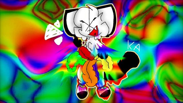 (Bright colors and gore warning) goretober day 29 - neon/rainbow gore