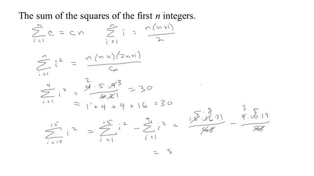 5.2-4 Sum of squares and sum of cubes examples