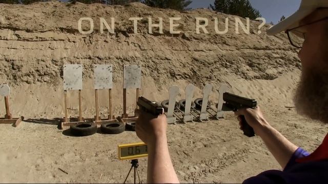Outstanding hip shooting with two guns!