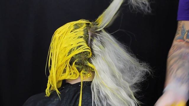 DYEING HAIR YELLOW WITH COSMIC SUNSHINE & NEON MOON!