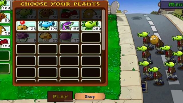 Plants.vs.Zombies.igrok Собираю армию