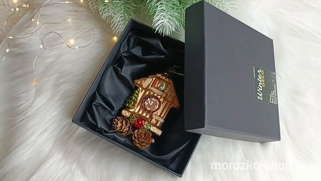 Ёлочная игрушка НОВОГОДНЯЯ ПОЛНОЧЬ, стекло, 9 см, 4060432-wd