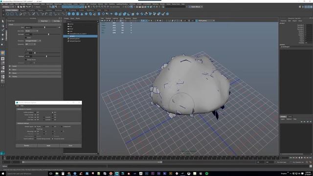 Maya Tutorial - Vertex Normals on Tree Leaf Cards for Games
