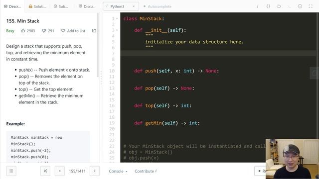 155. Min Stack - English Version