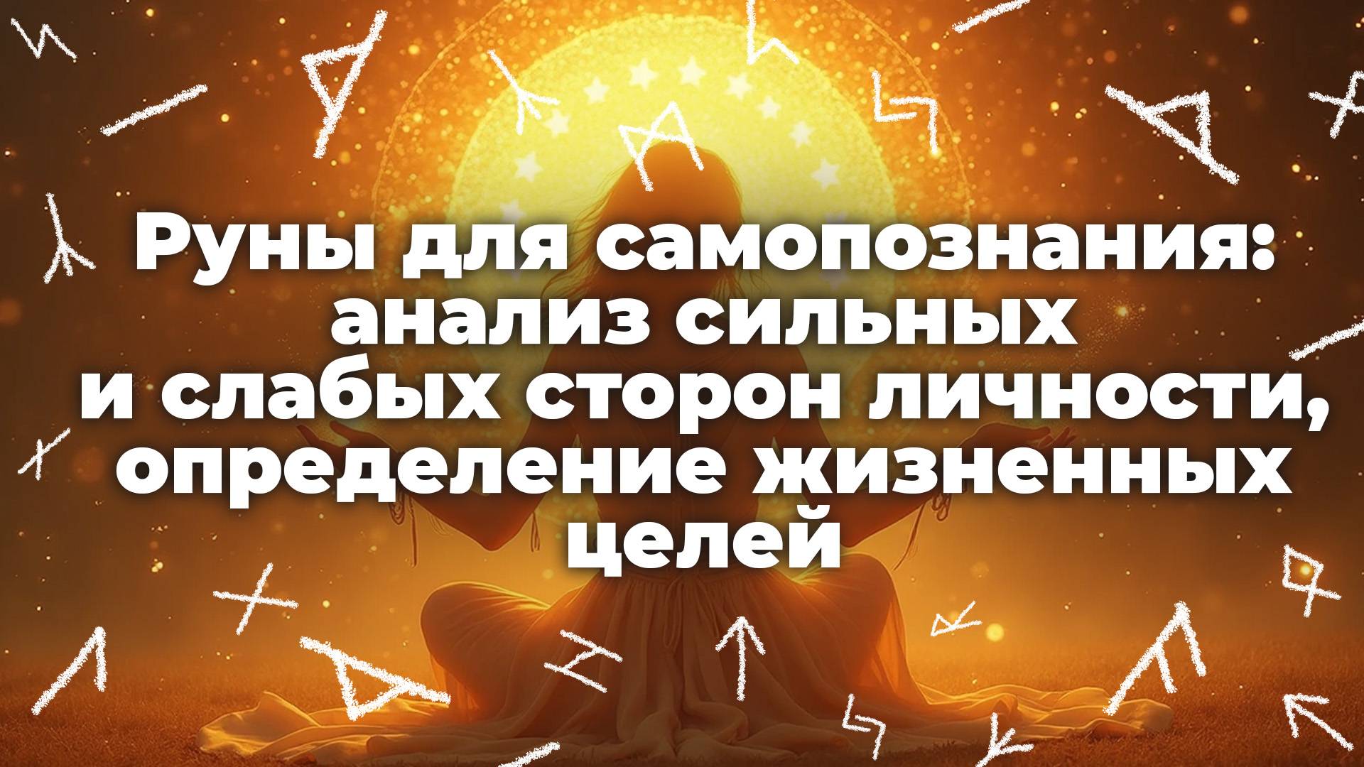 Руны для самопознания: анализ сильных и слабых сторон личности, определение жизненных целей