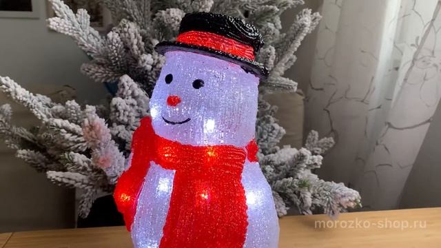 Светящиеся акриловые фигуры СНЕГОВИЧКИ, 20 холодных 490942-2