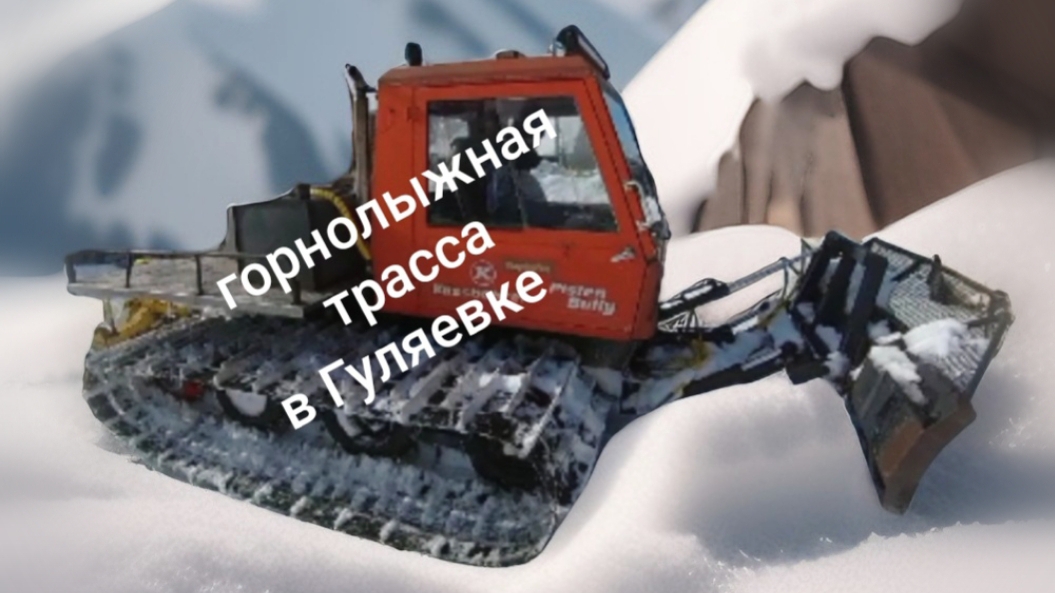 горнолыжная трасса а нас в деревне!