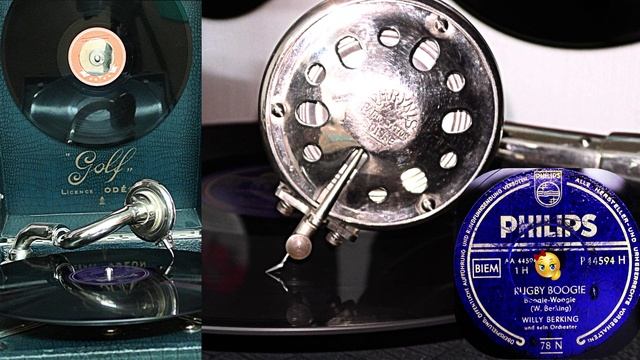 Rugbie Boogy - Willy Berking und sein Orkestrer 1954 Schellack Grammophon VINYL DISK