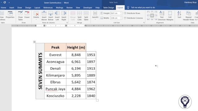 How to Insert and Remove Rows and Columns in Tables | Word 2019 Tutorial