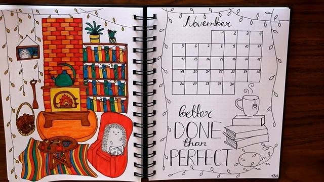 КАК Я ВЕДУ ЕЖЕДНЕВНИК | BULLET JOURNAL| Ноябрь 2018