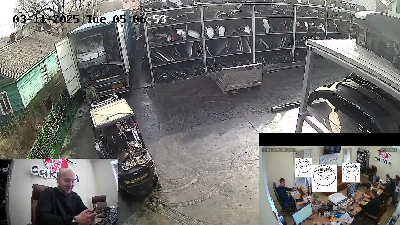 Разгрузка контейнера из Японии