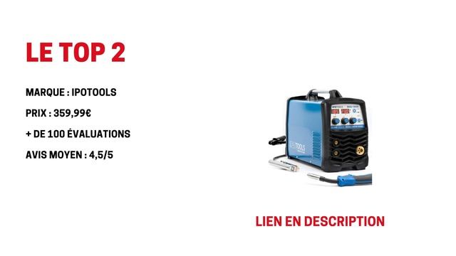 TOP 3 Meilleur Poste à Souder MIG MAG 2022