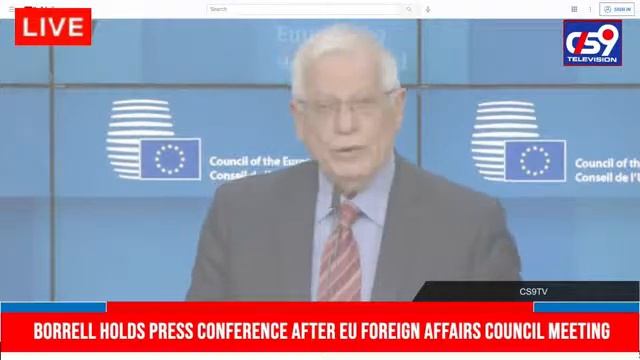 Cs9tv 🔴🔴 Borrell holds press conference after EU Foreign Affairs Council meeting