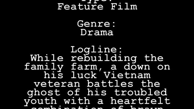 Video Pitch for BROKEN FRAME, Feature Screenplay by Stephen Boncella