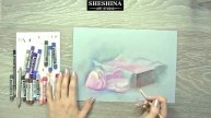 How to draw a heart macarons for Valentine's Day with soft pastels 🎨 Food Illustrations