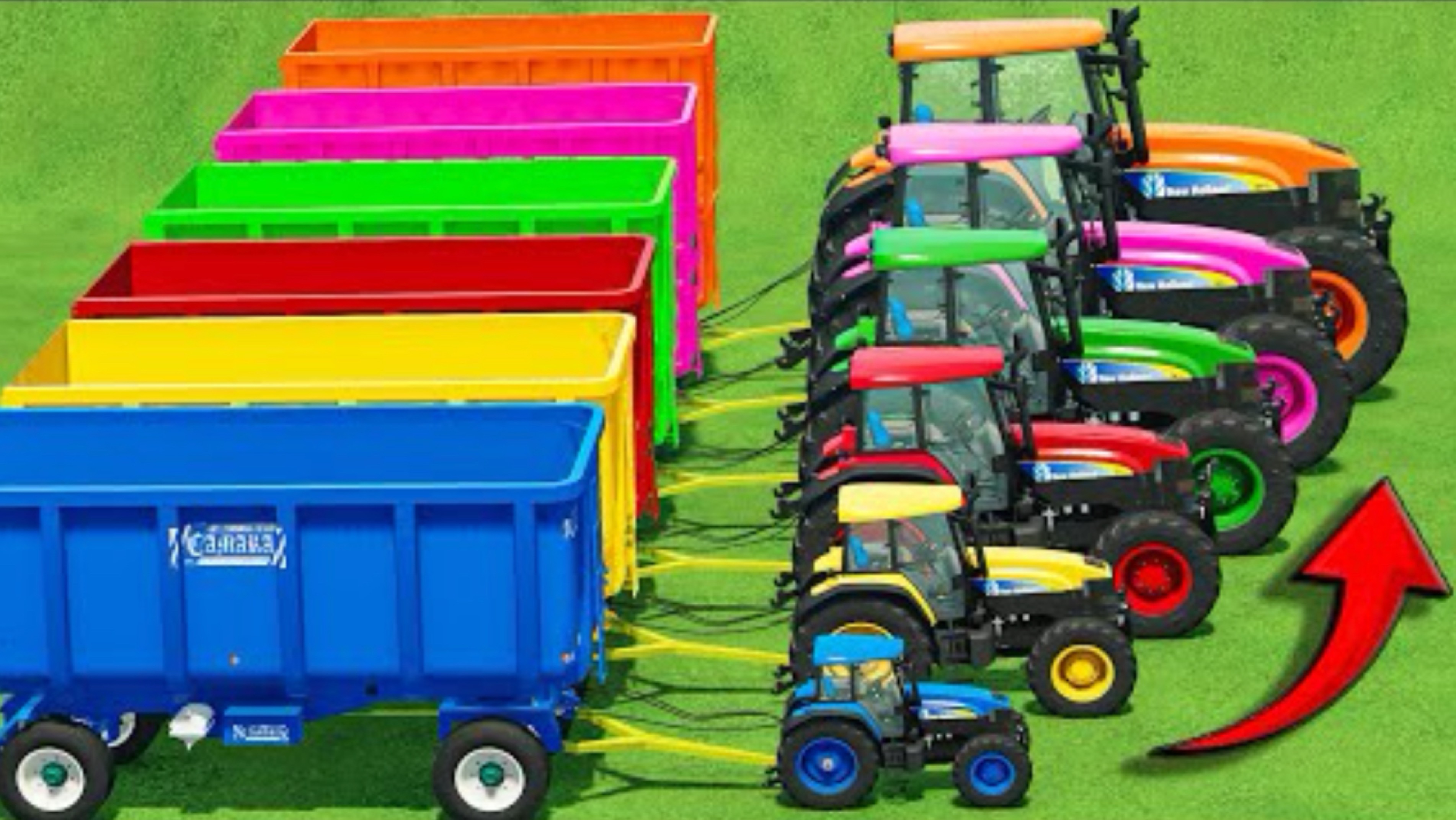 ЦВЕТНЫЕ Машинки| Тракторы|Грузовики|Мотоциклы|Яркие ЦВЕТА |Разноцветные ПРЕДМЕТЫ |видео для ДЕТЕЙ