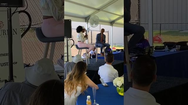 Venus Williams Interview in Chicago hosted by Kamau Murray.  Chicago XS Tennis Festival, WTA 250