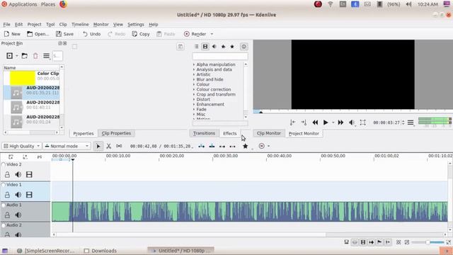 How to convert mp3 into mp4 in Kdenlive -Video Editing Tutorial For Beginner's -PART3 #koolexam#ict