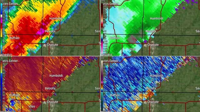 2024 Fredonia, Kansas Supercell Radar Loop