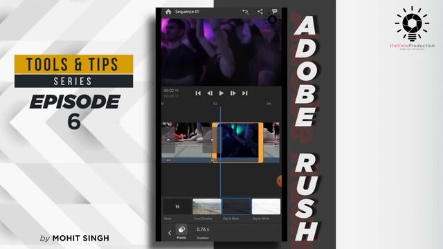 Adobe Premiere Rush FULL HINDI Tutorial | Mohit Singh | Ep - 6 | Tools & Tips series