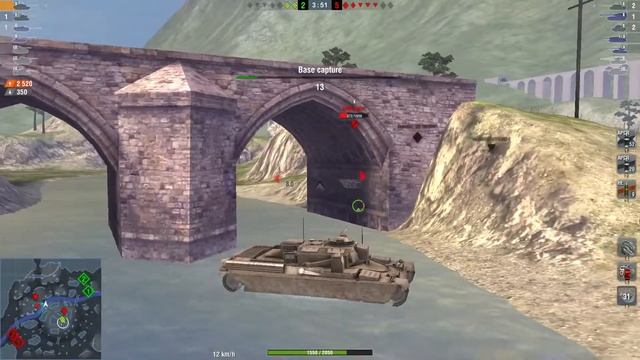 World of Tanks Blitz Chieftain Mk.6 5600damage 1vs3