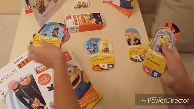 Миньоны.Распаковываю 9 пакетиков с карточками.Часть #2