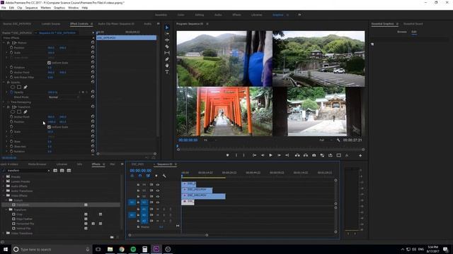 How to Create a PIP video in Adobe Premiere Pro CC (2017)