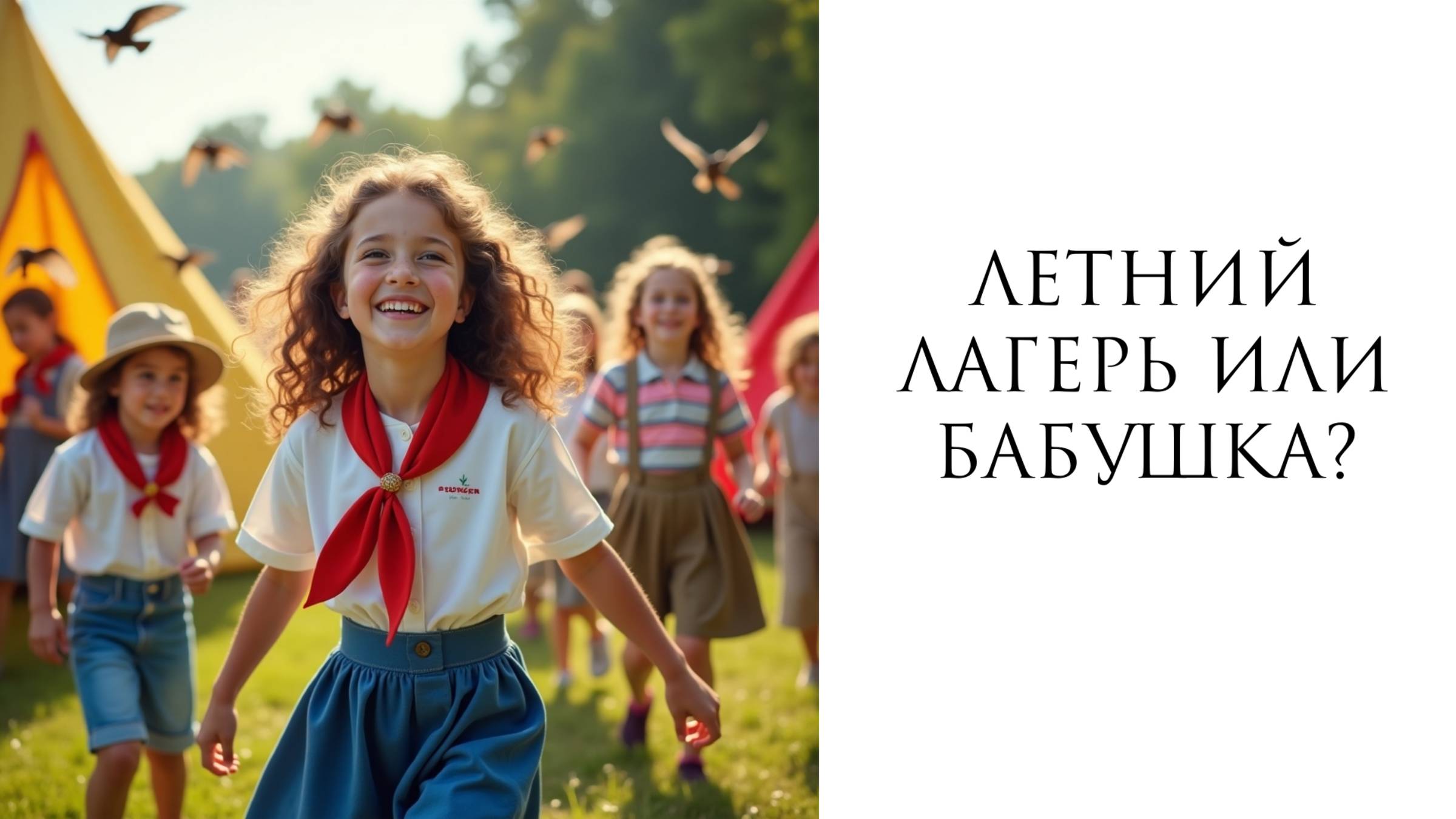 летний лагерь или бабушка