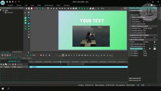 MAKE GLITCHED EFFECT ON VSDC!!!