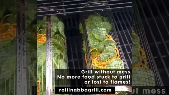 Rolling BBQ Grill Basket Net | Barbecue Rack | Rolling BBQ Grill | rollingbbqgrill.com