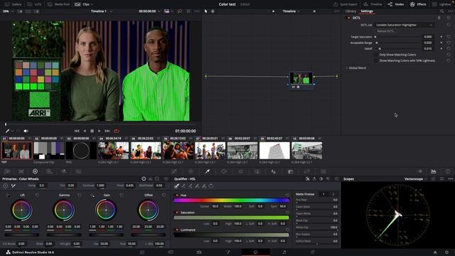 DCTL Utilities for DaVinci Resolve Demo