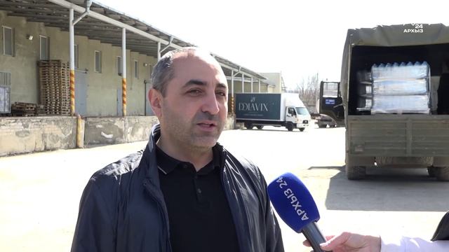 Отправка воды в военный госпиталь Ростова-на-Дону