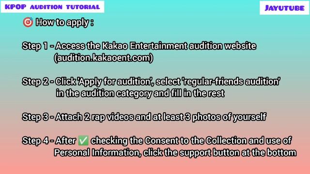 KAKAO Entertainment Audition tutorial |  2022 TEEN RAPSTAR Audition | @Jayutube @Kpopaudition_Updat