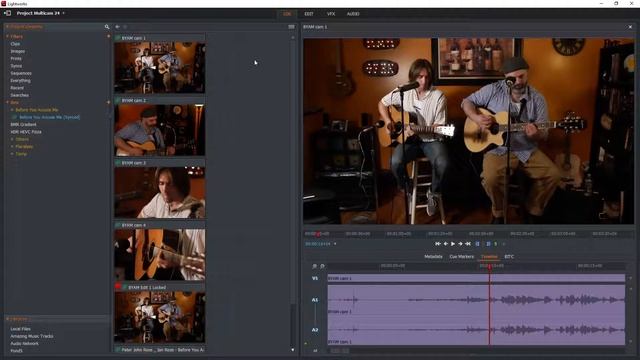 Multicam Bin: Syncing sound to sound manually by current frame
