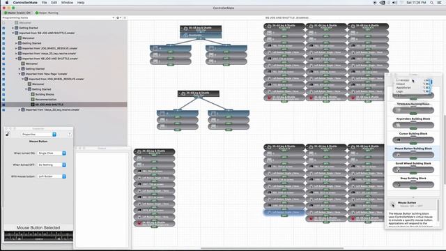 Tutorial for XKEY 68 to engage Hue VS controls for MAC DaVinci Resolve with ControllerMate