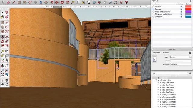 Sketchup Plant and Tree Placement, Resizing, Rotating, and Labeling Tutorial
