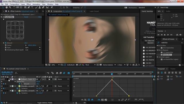 Spin + Zoom Transition After Effect | Tutorial