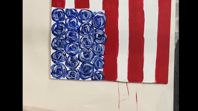 Mixed Media Flag Piece