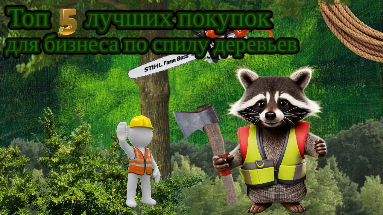 Топ 5 лучших покупок для бизнеса по спилу деревьев.